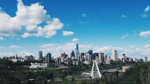 Превью обои город, небоскреб, архитектура, здания, небо