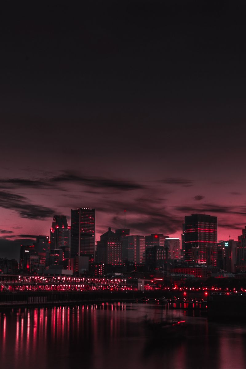 800x1200 Обои город, ночь, панорама