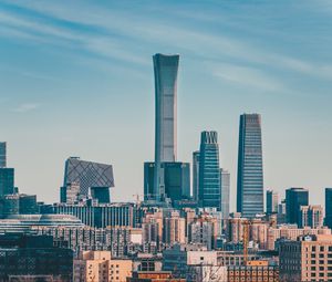 Превью обои город, вид сверху, архитектура, здания, небоскребы, мегаполис