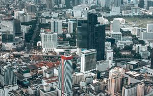 Превью обои город, вид сверху, здания, архитектура, бангкок, таиланд
