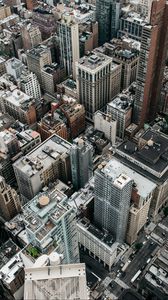 Превью обои город, вид сверху, здания, мегаполис, нью-йорк