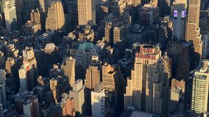Превью обои город, вид сверху, здания, архитектура, нью-йорк