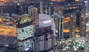 Превью обои город, вид сверху, здания, небоскребы, мегаполис