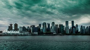 Превью обои город, здания, архитектура, современный, вода