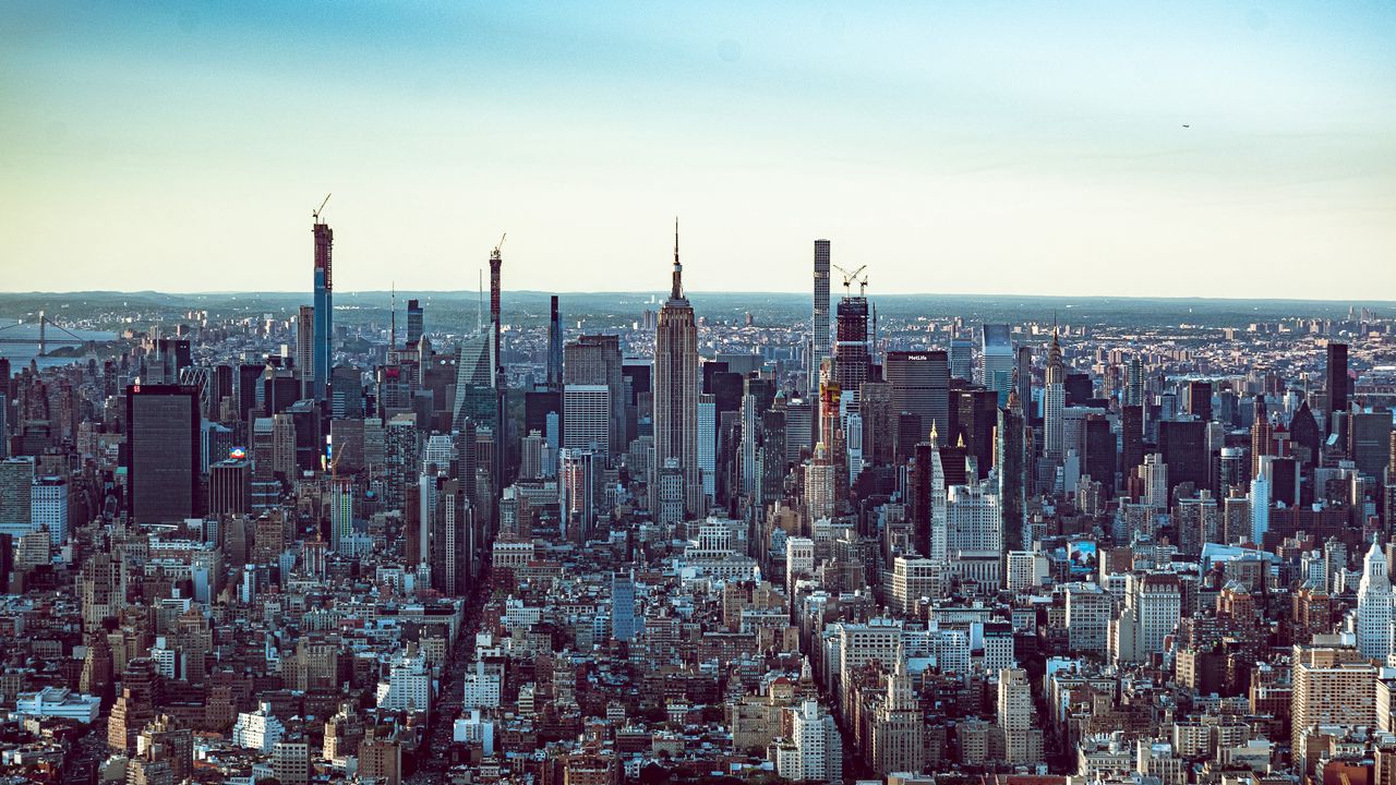 Обои город, здания, архитектура, небоскреб, нью-йорк, сша