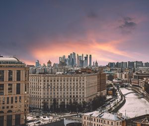 Превью обои город, здания, архитектура, вид сверху, москва