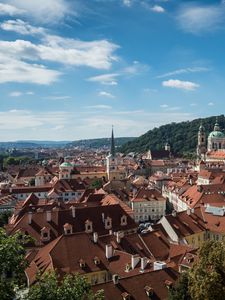 Превью обои город, здания, архитектура, вид сверху, старый