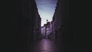 Превью обои город, здания, дорога, фасад, даль