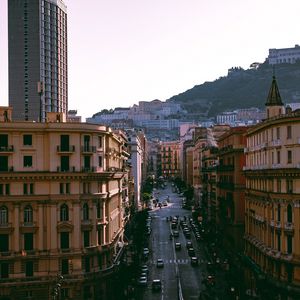Превью обои город, здания, дорога, вид сверху