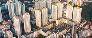 Превью обои город, здания, дороги, вид сверху