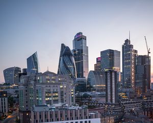 Превью обои город, здания, крыши, архитектура, лондон