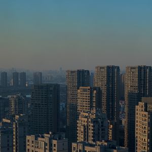 Превью обои город, здания, небоскребы, вид сверху