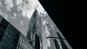 Превью обои город, здания, небоскребы, архитектура, стекло
