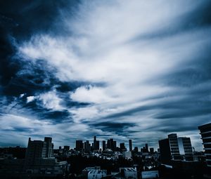 Превью обои город, здания, ночь, небо