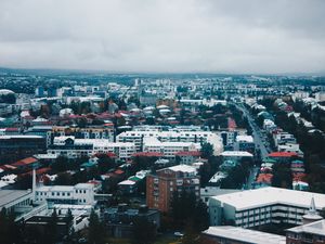 Превью обои город, здания, вид сверху
