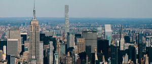 Превью обои город, здания, вид сверху, мегаполис, архитектура, нью-йорк