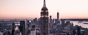 Превью обои город, здания, вид сверху, архитектура, мегаполис, нью-йорк