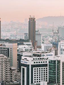 Превью обои город, здания, вид сверху, архитектура, куала-лумпур, малайзия