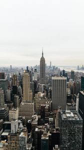 Превью обои город, здания, вид сверху, нью йорк