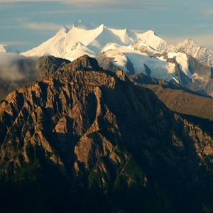 Превью обои горы, альпы, швейцария, вершина