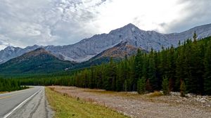 Превью обои горы, автострада, шоссе