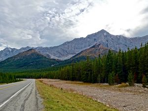 Превью обои горы, автострада, шоссе