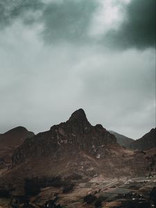 Превью обои горы, гора, вершина, пейзаж, природа