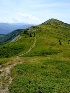 Превью обои горы, холмы, тропинка, природа, пейзаж
