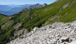 Превью обои горы, камни, скалы, горная порода, пейзаж