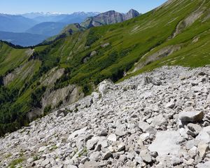 Превью обои горы, камни, скалы, горная порода, пейзаж