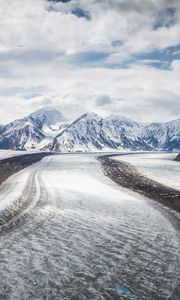 Превью обои горы, лед, снег