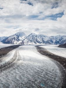 Превью обои горы, лед, снег