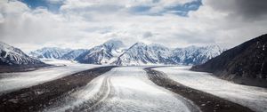 Превью обои горы, лед, снег