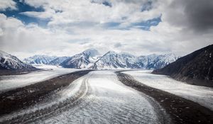 Превью обои горы, лед, снег