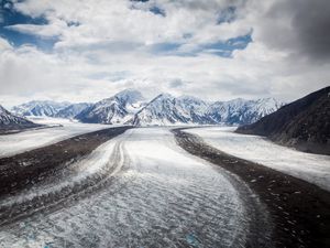 Превью обои горы, лед, снег