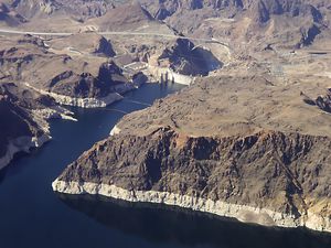 Превью обои горы, море, рельеф, бухта