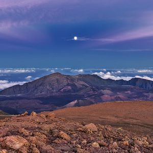 Превью обои горы, небо, камни