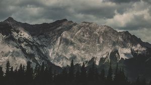 Превью обои горы, небо, вид сверху
