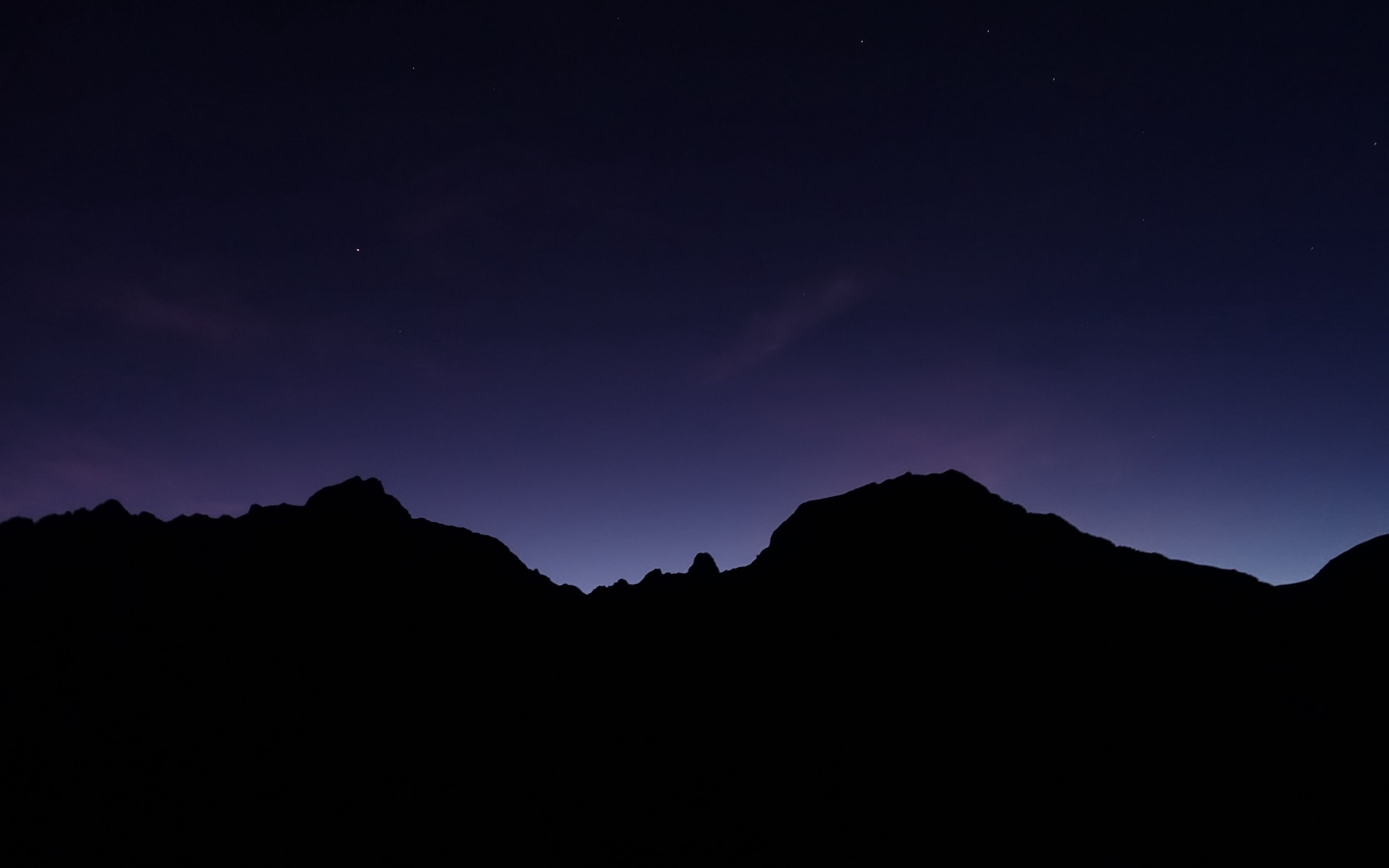 3840x2400 горы, ночь, темный, природа обои 4k ultra hd 16:10.