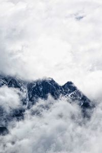 Превью обои горы, облака, туман