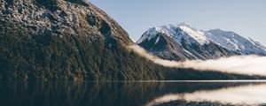 Превью обои горы, озеро, небо
