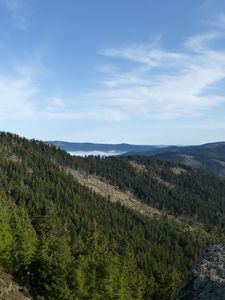 Превью обои горы, панорама, вид сверху