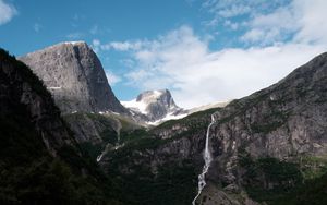 Превью обои горы, река, поток, пейзаж, природа