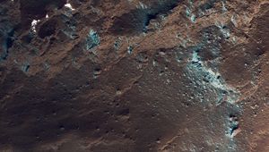 Превью обои горы, рельеф, вид сверху, снег, заснеженный