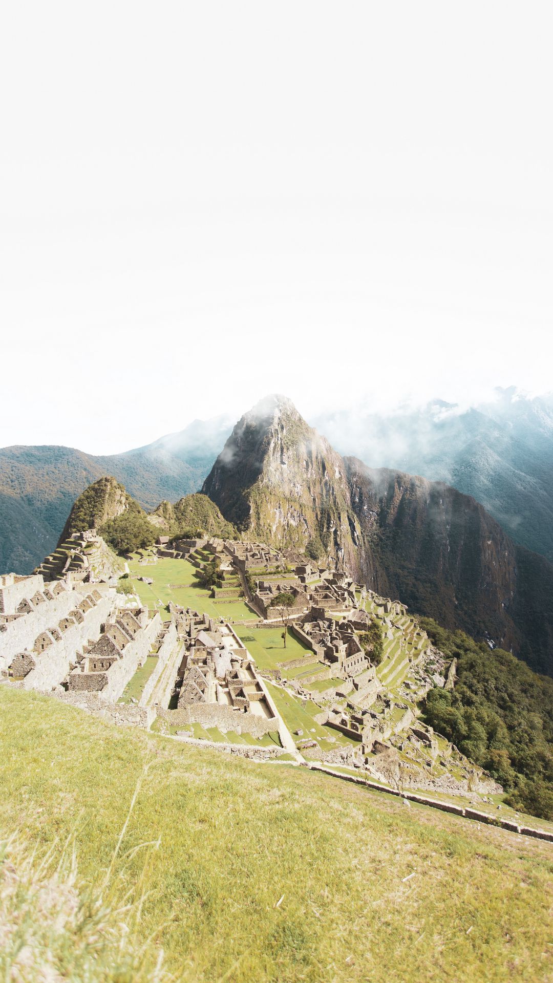Building and mountains