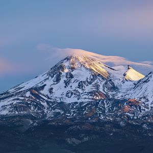 Превью обои горы, снег, пейзаж, вершины, рельеф