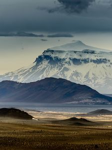 Превью обои горы, снег, пейзаж
