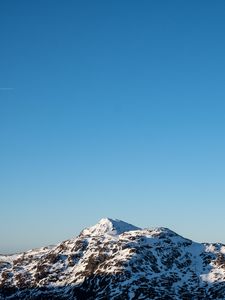 Превью обои горы, снег, вид, пейзаж