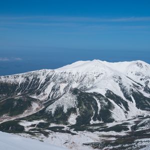 Превью обои горы, вершина, снег, рельеф, природа, пейзаж