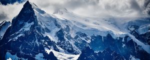 Превью обои горы, вершина, снег
